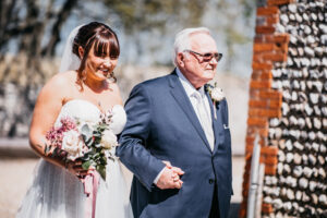 Father of the bride and the bride