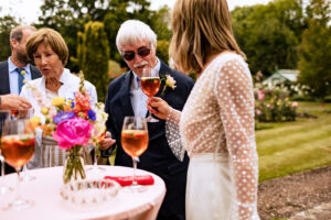 Bride and father of the bride | family home wedding catering