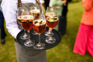 Wedding pimms | family home wedding catering