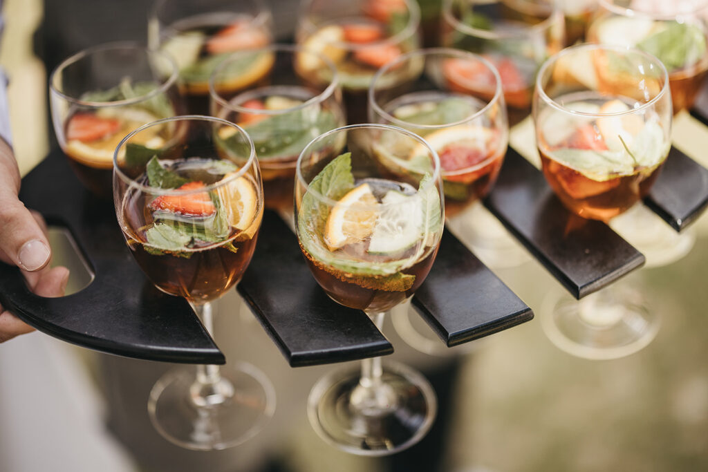 Pimms for a summer wedding
