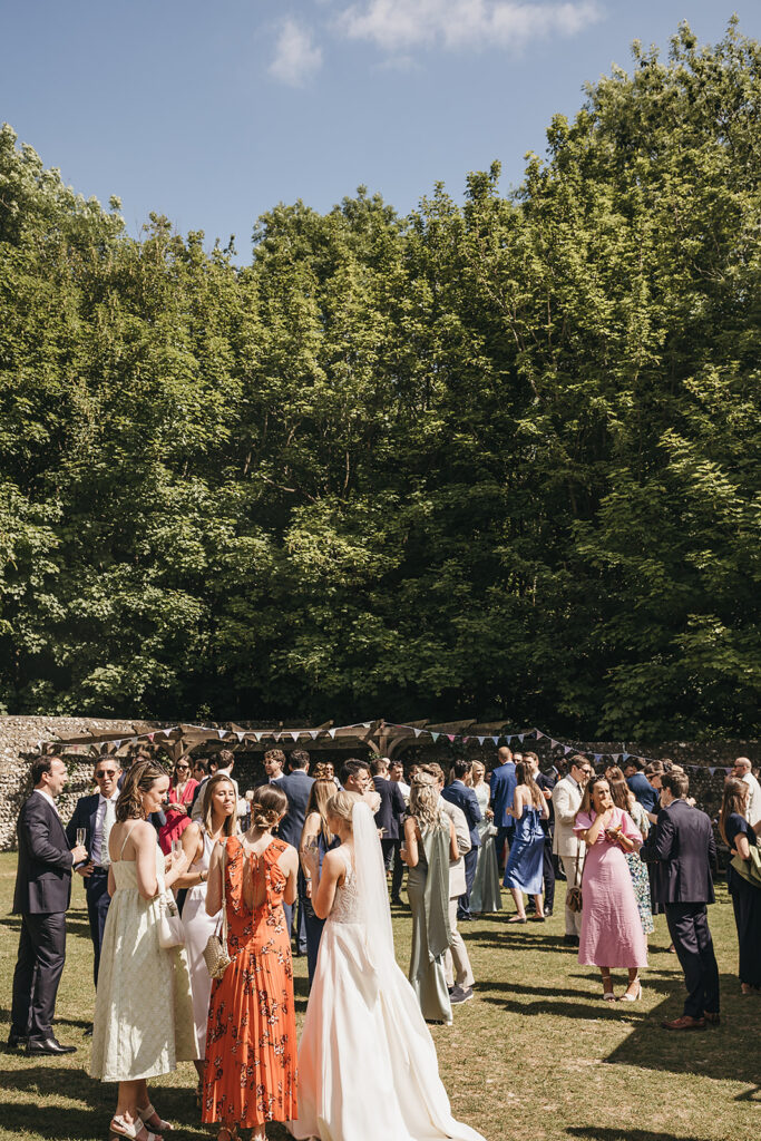 reception drinks at cissbury barns