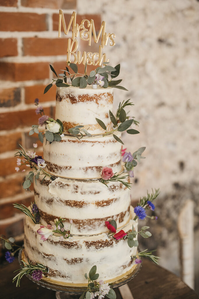 wildflower weddingcake