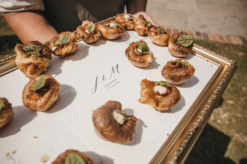 Monogrammed Canape Tray