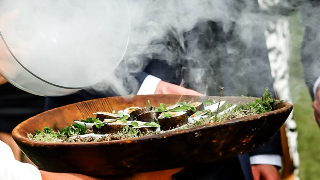 Unique wedding canapes