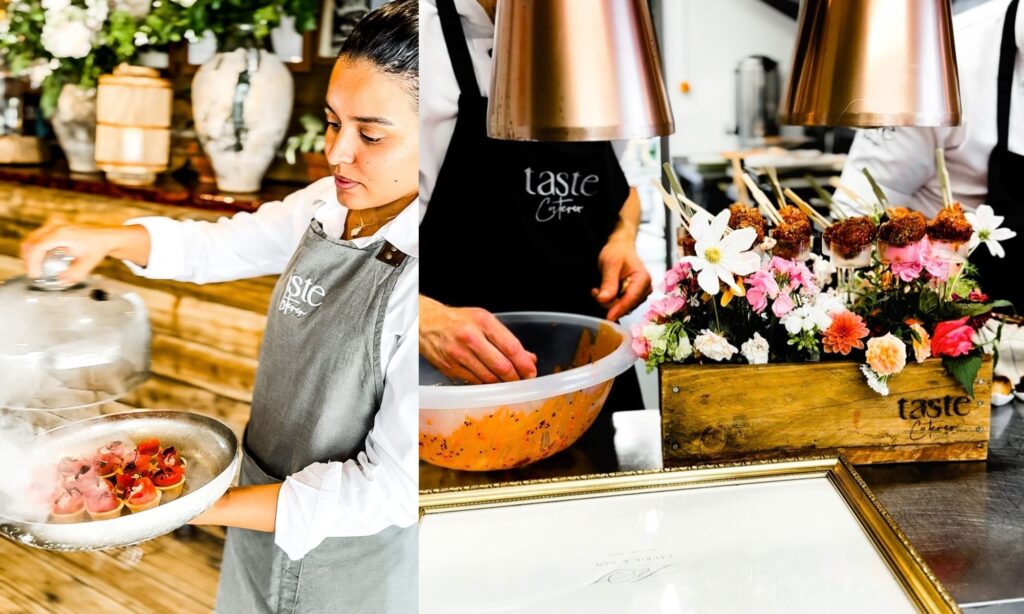 Behind the scenes canapé service